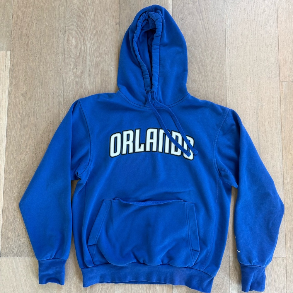 Jordan Brand Blue Orlando Magic Statement Edition Pullover Hoodie // Size S